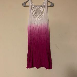 Pink white faded shirt